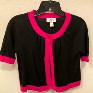 Short sleeve cotton sweater